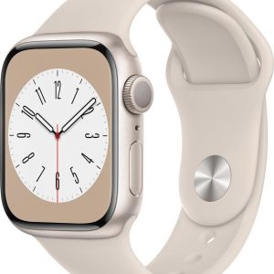Smartwatch Apple Watch Series 8 GPS 41mm Starlight Alu Sport Beżowy (MNP63FD/A).