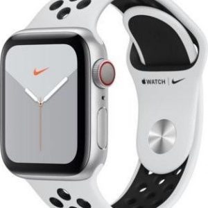 Smartwatch Apple Watch Nike Series 5 GPS+Cellular 40mm Silver Alu Biało-czarny (MX3C2WB/A).