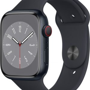 Smartwatch Apple Watch Series 8 GPS + Cellular 45mm Midnight Alu Sport Czarny (MNK43FD/A).
