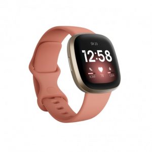 Smartwatch Fitbit by Google Versa 3 różowo-złoty.