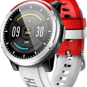 Smartwatch Kumi M1 Biało-czerwony (KU-M1/RD).