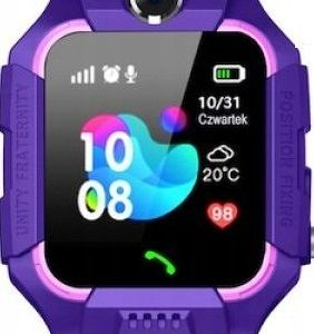 Smartwatch GoGPS K24 Fioletowy (K24PR).