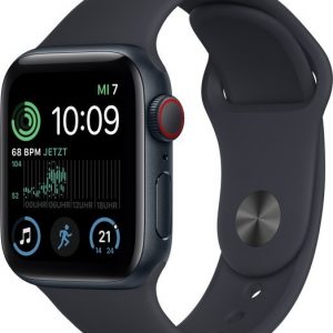 Smartwatch Apple Watch SE 2022 GPS + Cellular 40mm Midnight Alu Sport Czarny (MNPL3WB/A).
