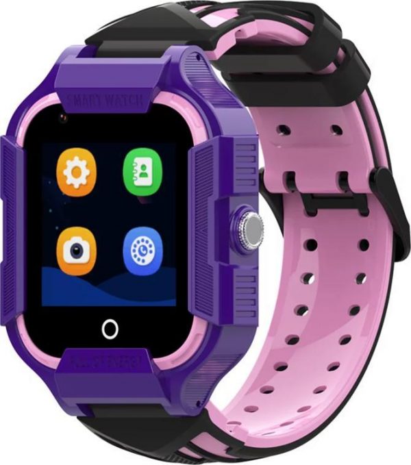 Smartwatch Garett Electronics Bloom 4G Czarno-fioletowy.