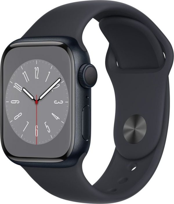Smartwatch Apple Watch Series 8 GPS 41mm Midnight Alu Sport Granatowy (MNP53WB/A).