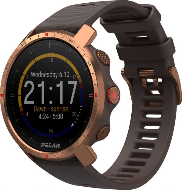 Smartwatch Polar Grit X Pro Brązowy (POLAR GRIT X PRO BRN/COP M/L).