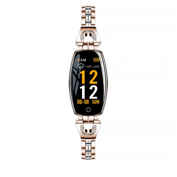 Smartwatch sportowy damski Watchmark WH8 złoty.
