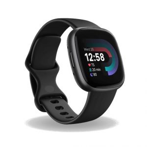 Smartwatch Fitbit by Google Versa 4 czarno-grafitowy.