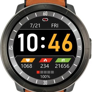 Smartwatch Watchmark WM18 Plus Brązowy.