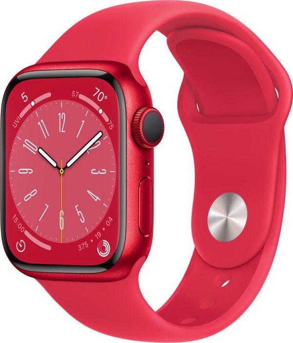 Smartwatch Apple Watch Series 8 GPS 41mm Red Alu Sport Czerwony (MNP73WB/A).