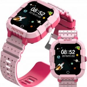 Rubicon Smartwatch Rubicon Dla Dziecka z GPS RNCE75 Różowy.