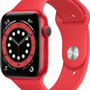 Smartwatch Apple Watch Series 6 GPS 44mm Red Alu Red Sport Czerwony (M00M3WB/A).