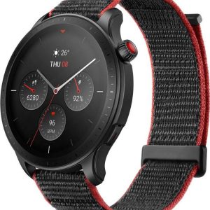 Smartwatch Amazfit GTR 4 Czarno-czerwony (W2166EU2N).