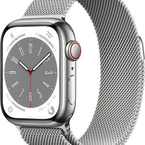 Smartwatch Apple Watch Series 8 GPS + Cellular 41mm Silver Stainless Steel Srebrny (MNJ83FD/A).