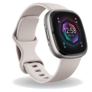 Smartwatch Fitbit by Google Sense 2 biało-szary.