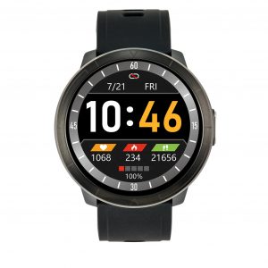 Smartwatch sportowy unisex Watchmark WM18 czarny.