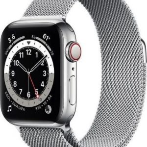 Smartwatch Apple Watch Series 6 GPS + Cellular 40mm Silver Steel Silver Milanese Srebrny (M06U3FD/A).
