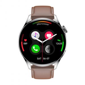 Smartwatch sportowy unisex Watchmark Wear3 brązowy.