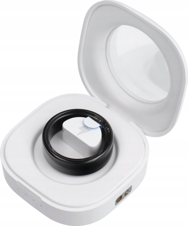 Smartwatch OEM Smart Ring R11M- inteligentny pierścień ze stali ze stacją ładującą rozmiar 12 (21