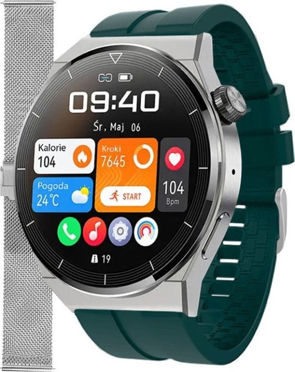 Smartwatch Enter SAT.111.5314.1411-SET Zielony.