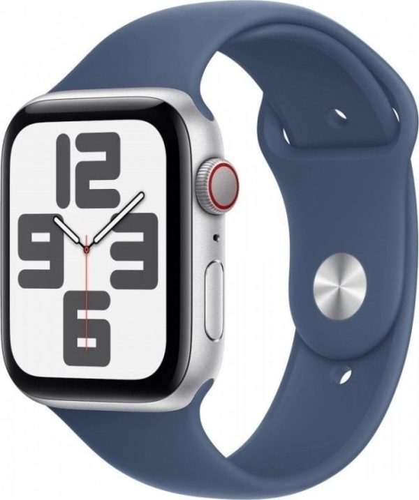 Smartwatch Apple Watch SE GPS + Cellular 40mm Silver Alu Sport M/L Niebieski (MXGG3ET/A).