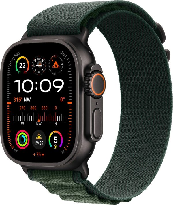 Smartwatch Apple Watch Ultra 2 GPS + Cellular 49mm Black Titanium Case Alpine Loop Medium Zielony (MX4R3).