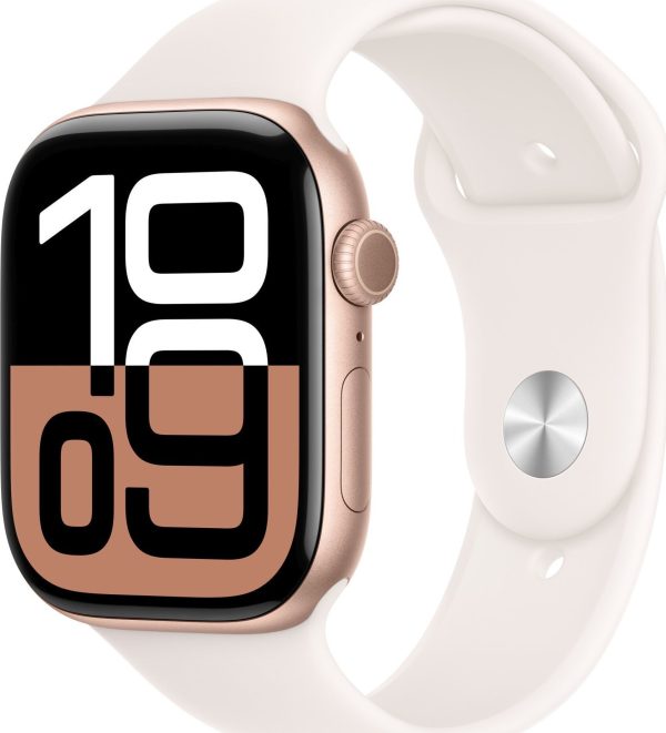 Smartwatch Apple Watch 10 GPS 46mm Rose Gold Alu S/M Różowy (MWWT3ET/A).