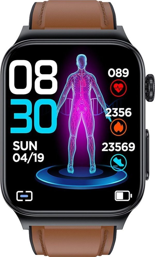 Smartwatch Watchmark Cardio One Brązowy (Cardio One b).