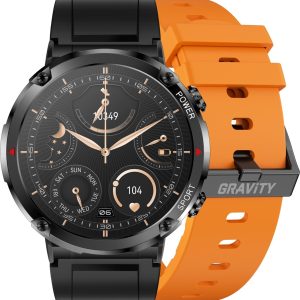 Smartwatch Gravity Zegarek męski SMARTWATCH GRAVITY GT21-2 BK/OG/BK.