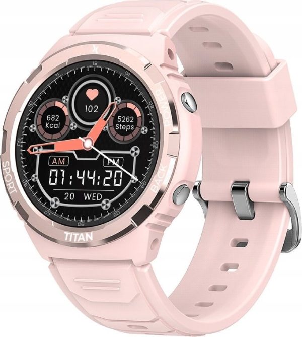 Smartwatch Maxcom FW100 Titan Valkiria Różowy (MAXCOMFW100PINK).