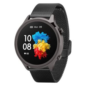 Smartwatch Garett Veronica czarny stalowy.
