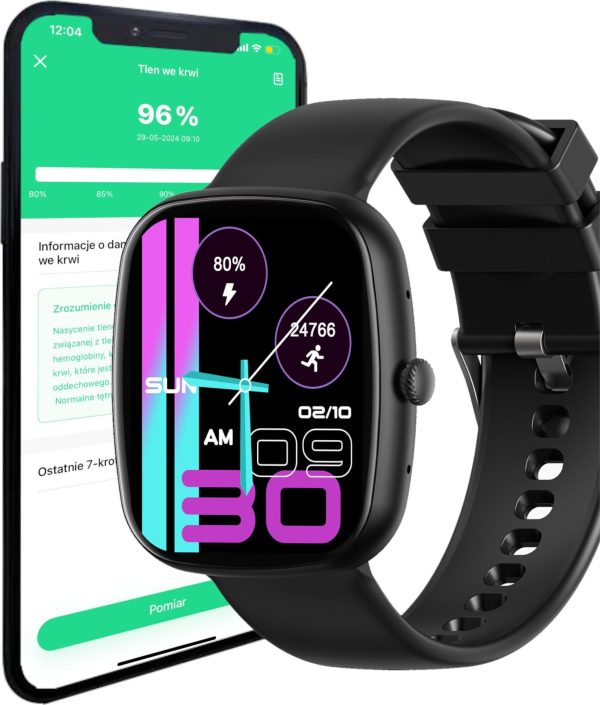 Smartwatch Wenom SMARTWATCH ZEGAREK POLSKIE MENU ROZMOWY SPORT SMART WATCH MĘSKI ORAZ DAMSKI.