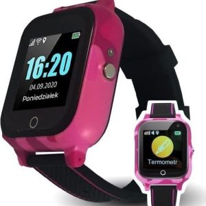 Smartwatch GoGPS K27T Czarno-różowy (K27TPK).