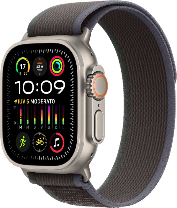 Smartwatch Apple Watch Ultra 2 GPS + Cellular 49mm Titanium Case Trail Loop S/M Brązowy (MRF53GK/A).