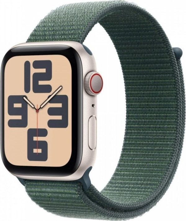 Smartwatch Apple Watch SE GPS + Cellular 40mm Starlight Alu Sport Loop Zielony (MXGH3ET/A).