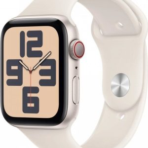 Smartwatch Apple Watch SE GPS + Cellular 44mm Starlight Alu Sport S/M Beżowy (MXGT3ET/A).