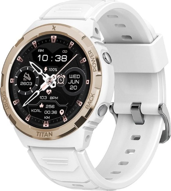 Smartwatch Maxcom FW100 Titan Valkiria Biały (MAXCOMFW100WITE).