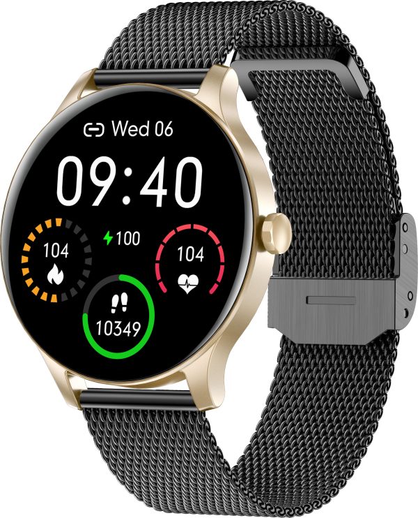 Smartwatch Garett Classy Złoto-czarny.