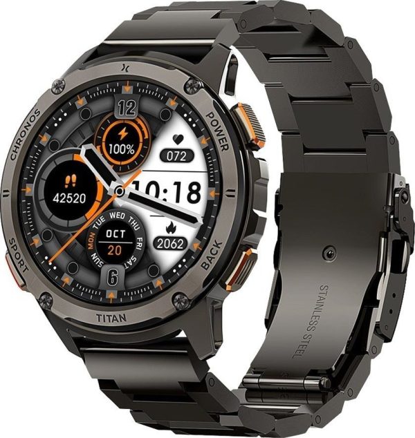 Smartwatch FW110 Titan Chronos Czarny.