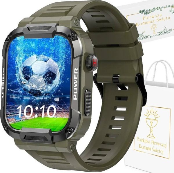 Smartwatch Rubicon Zegarek SMARTWATCH KOMUNIA Rubicon KF07 green.