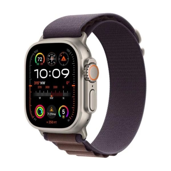 Smartwatch Apple Watch Ultra 2 GPS + Cellular 49mm Titanium Case Alpine Loop Medium Fioletowy (MRET3WB/A).