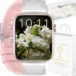 Smartwatch Gravity Zegarek na Komunię SMARTWATCH GRAVITY GT3-1 PINK/WHITE- LIVIA.