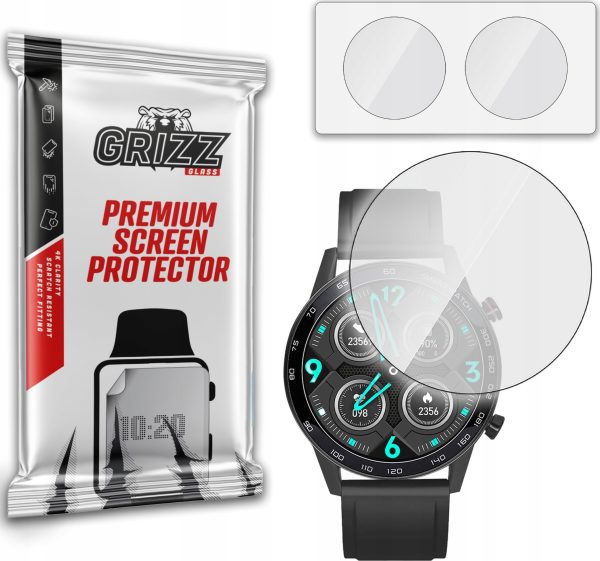 GrizzGlass Szkło hybrydowe GrizzGlass HybridGlass do Watchmark Smartwatch WDT95.