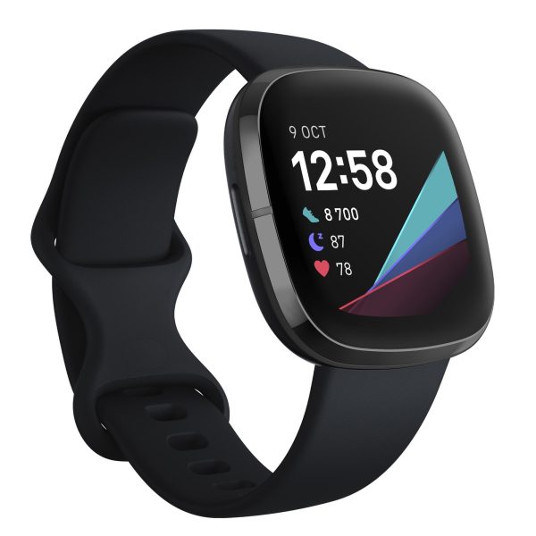 Second Life - Zegarek smartwatch Fitbit Sense black - Stan Doskonały.