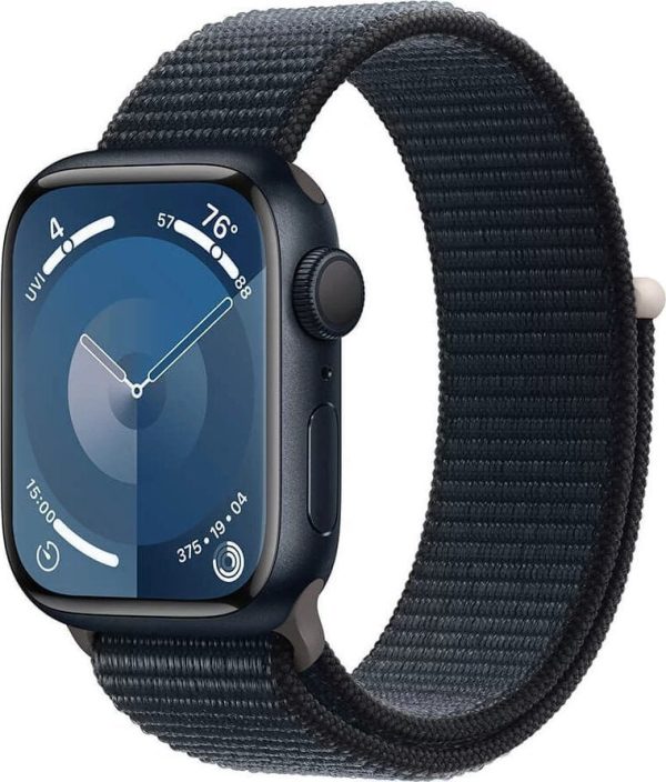 Smartwatch Apple Watch 9 GPS + Cellular 41mm Midnight Alu Sport Loop Granatowy (MRHU3QP/A).