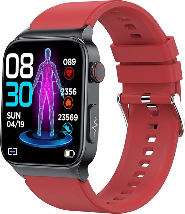 Smartwatch Watchmark Cardio One Czerwony.