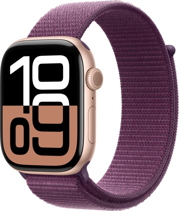 Smartwatch Apple Watch 10 GPS 46mm Rose Gold Alu Sport Loop Fioletowy (MWWV3QF/A).