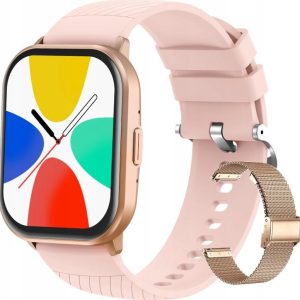 Smartwatch Rubicon SmartWatch Rubicon RNCF34 różowe złoto BT Call rozmowy ..