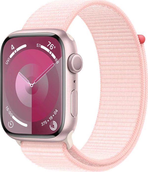 Smartwatch Apple Watch 9 45mm GPS Pink Alu Sport Loop Różowy (MR9J3).