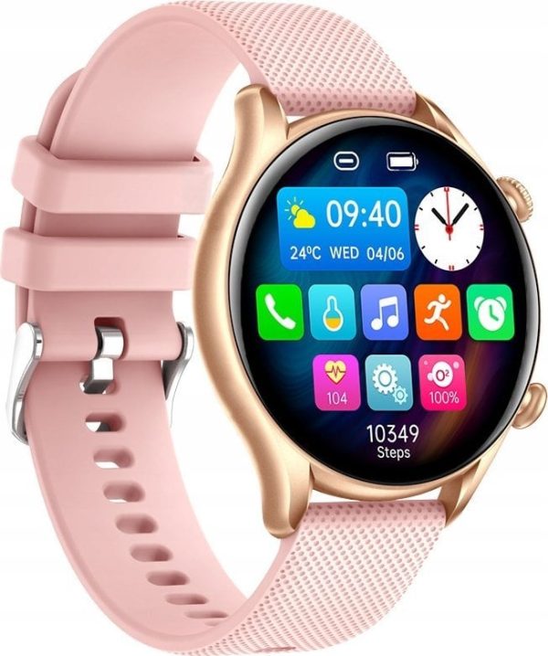 Smartwatch myPhone myPhone Watch EL różowo/złoty.